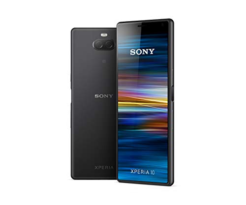 Sony Xperia 10 Smartphone (15, 24 cm (6 Zoll) 21: 9 Full HD+ Display, 64 GB Speicher, Dual-SIM, Split-Screen, Android 9) Schwarz