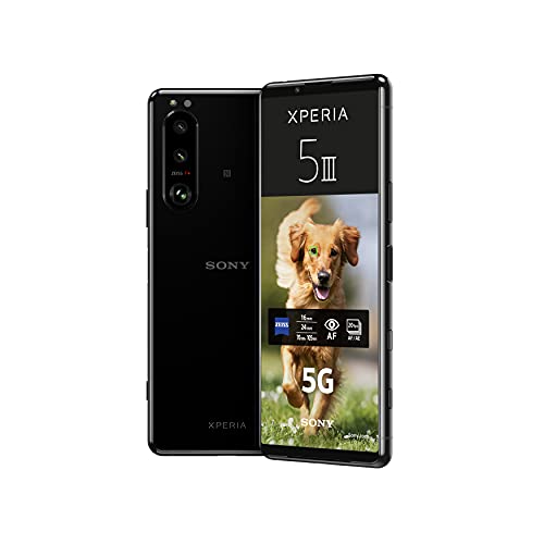 Sony Xperia 5 III 5G Smartphone (15,5 cm (6.1 Zoll) 21:9 FHD+ HDR OLED-Display, 120-Hz-Frequenz, Dreifach-Kamera-System, SIM Free, 8 GB RAM, 128 GB Speicher, DUAL SIM) [Amazon Exklusiv] Schwarz