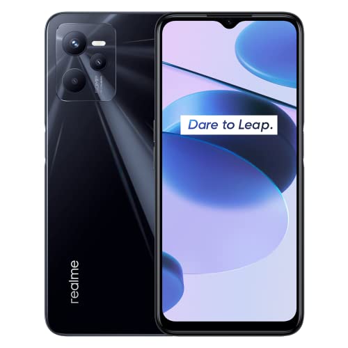 realme C35 4g Smartphone 4+64, 50 MP KI-Dreifach-Kamera,16,7 cm (6,6'') FHD-Vollbildschirm,8,1 mm ultradünnes Dynamic Glowing Design,Starker 5000-mAh-Akku,Glowing-Schwarz