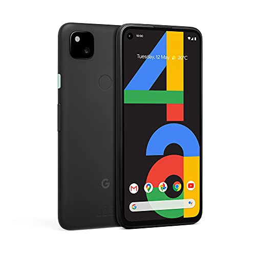 Google Pixel 4a Android Handy, Schwarz, 128 GB, 24-Stunden-Akku, Nachtsicht, SIM-Frei