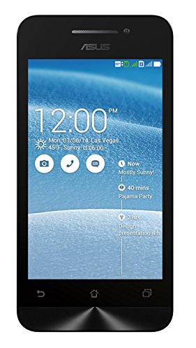 Asus ZenFone4 A400CG-1B264GER Smartphone (Intel Atom Z2520, 1,2GHz, 10,1 cm (4 Zoll) Touchscreen, 1 GB RAM, 8 GB eMMC, 5 Megapixel Kamera, Android 4.3) weiß