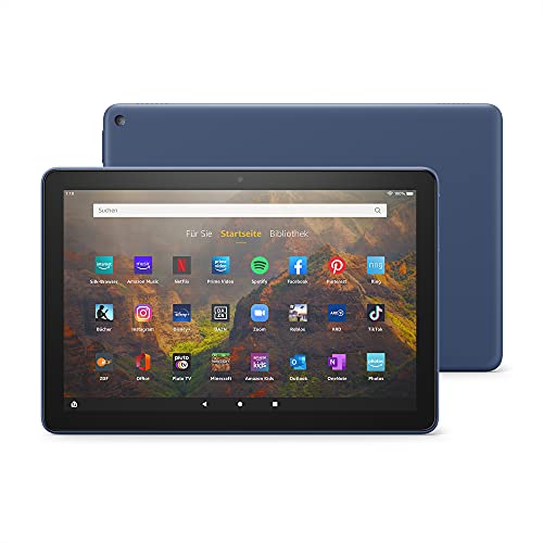 Fire HD 10-Tablet | 25,6 cm (10,1 Zoll) großes Full-HD-Display (1080p), 32 GB, blau – mit Werbung
