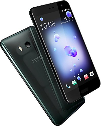 HTC U11 Smartphone (13,97cm (5,5 Zoll), 16 MP Frontkamera, 64GB Speicher, Android) Brilliant Black, mit Alexa-Integration