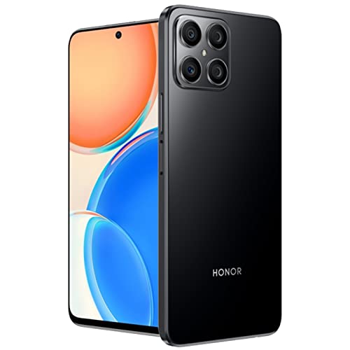 HONOR X8 6 GB 128 GB Unlocked 4G/LTE Smartphone, Android 11, Snapdragon 680, 6,7 Zoll 90 Hz LCD-Display, 64 MP Quad-Kamera, 4000 mAh Batterie, NFC Dual SIM Card, GMS, EU-Version, Schwarz