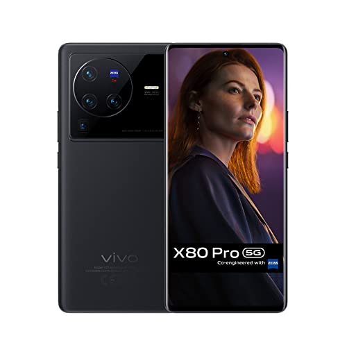 VIVO X80 Pro 5G Smartphone, 12 GB RAM + 256 GB ROM,50 MP ZEISS-Optik,Android 12-Mobiltelefon,6,78 Zoll AMOLED-Display,4700 mAh-Batterie, 80-W-FlashCharge Dual SIM-Handy