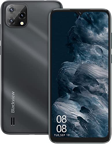 Blackview A55 Smartphone Ohne Vertrag Günstig 4G Android 11 Handy mit 6.5 Zoll HD+ Dot Drop Display und 4780mAh Akku, 2.0 GHz Processor 3GB RAM 128GB (erweitern), 8MP+5MP Kamera Dual SIM Handys