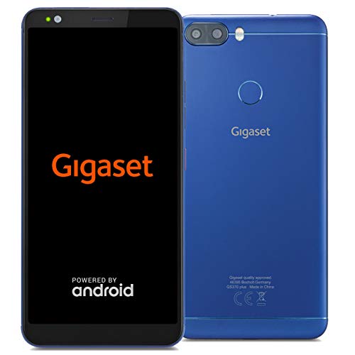 Gigaset GS370 Plus Smartphone ohne Vertrag (14,47 cm (5,7 Zoll HD+) Display, 64GB Speicher, Android 8.1 Update) brilliant blue