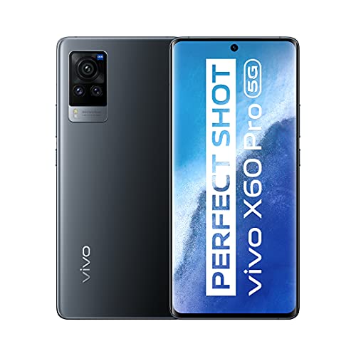 Vivo X60 Pro 5G Midnight Black & FREE Phone Case, 12+256GB, 6,5 Zoll Curved AMOLED FHD+ Display, Fingerabdrucksensor, Sim-Free Smartphone, Dual-SIM