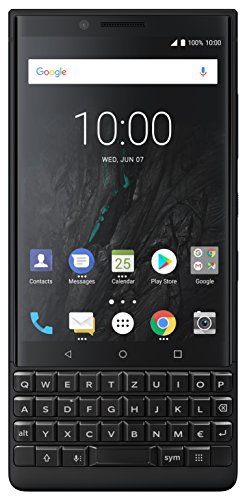 BlackBerry Key2 Single SIM Smartphone (4,5 Zoll Display, 12 Megapixel Kamera, LTE, 6 GB RAM, 64 GB Speicher, Quick Charge 3.0, Android 8.1 Oreo) Schwarz