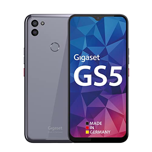Gigaset GS5 Smartphone - Made in Germany - 48MP Kamerasystem - ausdauernder 4500mAh Wechsel-Akku - gehärtete Glasrückseite - kabelloses Laden - 4GB RAM + 128GB Speicher - Android 11 - Light Purple