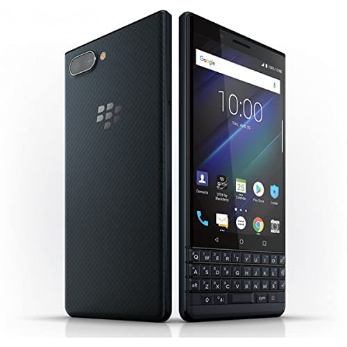 BlackBerry KEY2 128 GB (Dual-SIM, BBF100-6, QWERTY-Tastatur) Factory entsperrt SIM-Free 4G Smartphone (schwarze Edition)