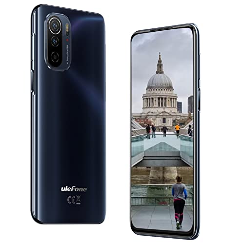 Ulefone Note 13P Smartphone Android Ohne Vertrag (2022),Handy 4 GB/64 GB/256 GB,8 Kern Prozessor,Starker 5.180 mAh Akku,6,5 Zoll FHD+ Display,Android 11,4g/3g/2g,NFC,20MP+16MP Kamera (Schwarz)