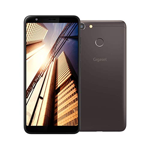 Gigaset GS280 Handy ohne Vertrag Made in Germany- mit Gesichtserkennung, Fingersensor, Dual-Sim (32GB Speicher, 3GB RAM, Full HD+ Display 18:9, 5,7 Zoll), 5000 mAh Akku, 4G LTE) Smartphone, braun