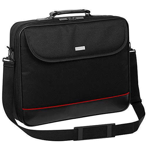 Laptop Tasche passend für Medion Akoya E15302 |15.6 Notebook Hülle Umhängetasche Aktentasche mit verstärkten Schutzrahmen | HQ Schwarz