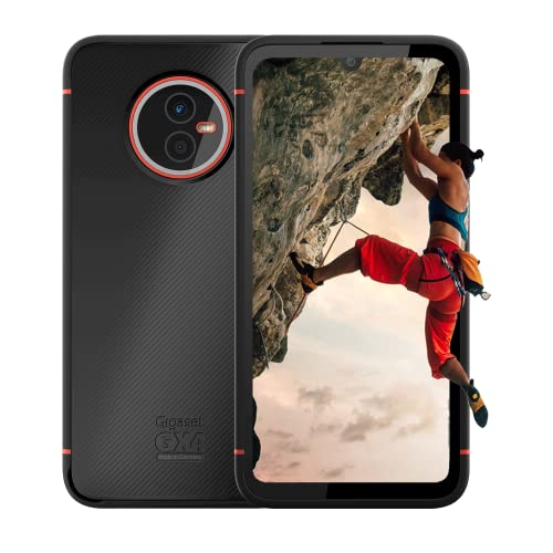 Gigaset GX4 Outdoor Smartphone - Militärstandard - staub- & wasserdicht IP68 - 6,1' HD+ V-Notch Display mit Corning Gorilla Glass - 64GB+4GB RAM - 48MP Kamera - Schnellladen - Android 12, Black