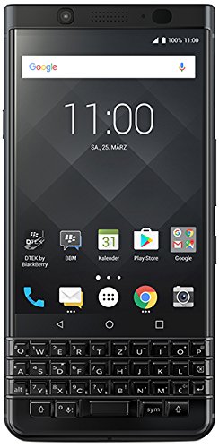 BlackBerry KEYone Business Smartphone (64GB interner Speicher, 4GB RAM, LTE, 12MP Kamera, 11,43 cm (4,5 Zoll IPS LCD Display)) schwarz