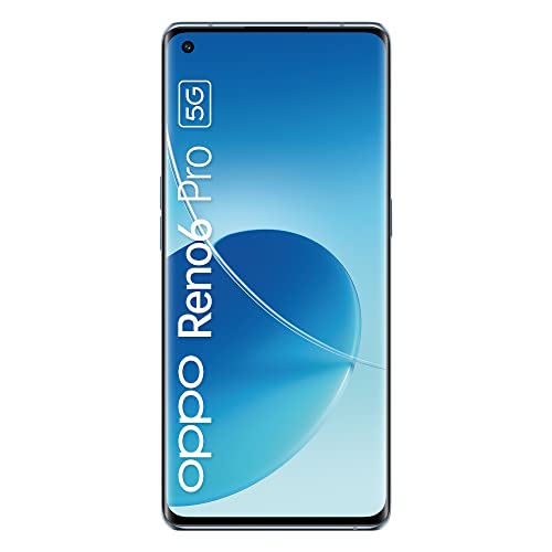 OPPO Reno6 Pro 5G Smartphone, 4500 mAh Akku mit 65 W Schnellladen, 6,5 Zoll FHD+ Display, 50 MP Quadkamera, 256 GB Speicher, 12 GB RAM, Lunar Grey