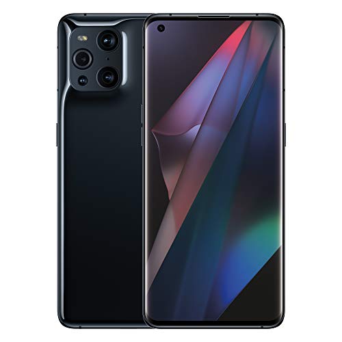 OPPO Find X3 Pro 5G Smartphone ohne Vertrag, 12 GB RAM und 256 GB Speicher, 6,7 Zoll (17 cm), Dual 50 MP Quad-Kamera, Snapdragon 888 Prozessor, Dual SIM, Schwarz