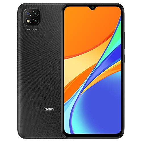 Xiaomi Redmi 9C Smartphone 3GB 64GB 6.53' HD+ Dot Drop display 5000mAh (typ) AI Face Unlock 13 MP AI Triple Kamera Grau