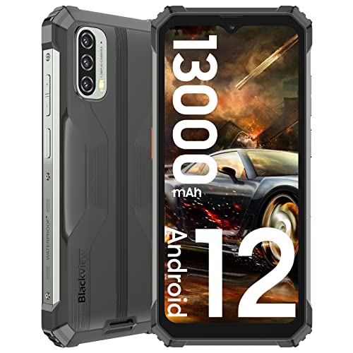 Blackview BV7100(2022) Outdoor Handy 13.000mAh 33W, 10GB/128GB 1TB Erweiterbar Android 12 Octa-Core Handy Ohne Vertrag, 6,58' FHD+ 12MP+8MP Kamera, Dual SIM 4G Outdoor Smartphone ohne vertrag NFC