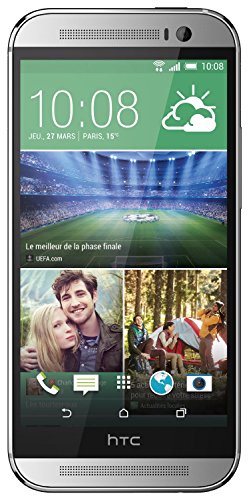 HTC One M8 Smartphone (5 Zoll (12,7 cm) Touch-Display, 16 GB Speicher, Android 4.4.2) silber