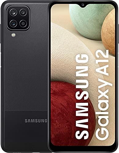 Samsung Galaxy A12 Android Smartphone ohne Vertrag, 4 Kameras, großer 5.000 mAh Akku, 6,5 Zoll HD+-Display, 64 GB/4 GB RAM, Handy in Schwarz, Deutsche Version
