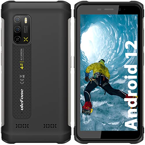 Ulefone Armor X10 Pro (2023) Outdoor Handy Android 12, Outdoor Smartphone Ohne Vertrag 5180mAh Octa-Core 4GB/64GB 128GB Erweiterbar 20MP+5MP 5,45 Zoll HD+ Display IP68 4G Dual SIM Face ID OTG NFC GPS