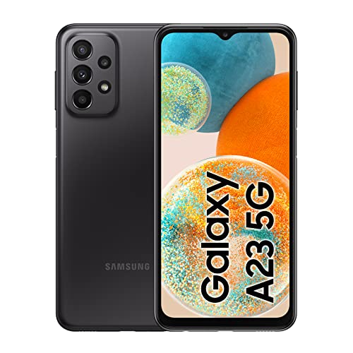 Samsung Galaxy A23 5G, Android Smartphone ohne Vertrag, 16,72 cm/6,6 Zoll TFT Display, 5.000 mAh Akku, 64 GB/4GB RAM, Handy in Black, inkl. 30 Monate Herstellergarantie [Exklusiv bei Amazon]