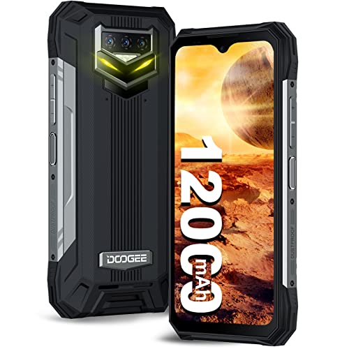 DOOGEE S89 Outdoor Smartphone 12000 mAh Akku Android 12, 8GB + 128GB Outdoor Handy Ohne Vertrag Nachtsichtkamera 48MP AI Triple Kamera, 6.3' FHD+ Display, 33W Schnellladung NFC/OTG [2023] Schwarz