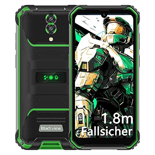 Blackview BV7200 Outdoor Handy Ohne vertrag, 1,8 m Ultra-sturzsicher, Android 12 Outdoor Smartphone 10GB/128GB Helio G85 Octa Core 50MP+8MP Kamera 6.1' HD+, 5180mAh 18W schnelles Laden IP68&IP69K/NFC