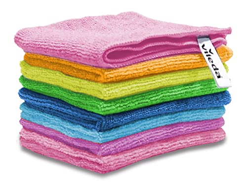 Vileda Mikrofasertücher Colors, Allzwecktücher Multipack, 30 x 30 cm, mehrfarbig, 8er Pack