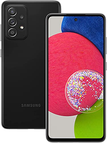Samsung Galaxy A52s 5G Smartphone 6.5 Zoll Infinity-O FHD+ Display 128 GB Speicher 4.500 mAh Akku und Super-Schnellladefunktion schwarz 30 Monate Herstellergarantie [Exklusiv bei Amazon]