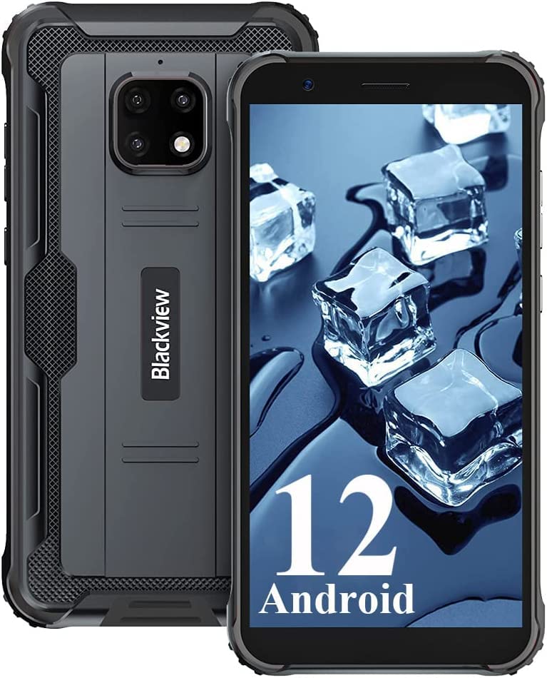 Blackview BV4900 Pro (2023) Android 12 Outdoor Handy Ohne Vertrag Günstige, 7GB/64GB/256GB Erweiterbar 5,7 Zoll HD+ Display 5,580mAh 13MP+5MP Dual SIM 4G Outdoor Smartphone- NFC/Face ID/OTG/GPS/IP68